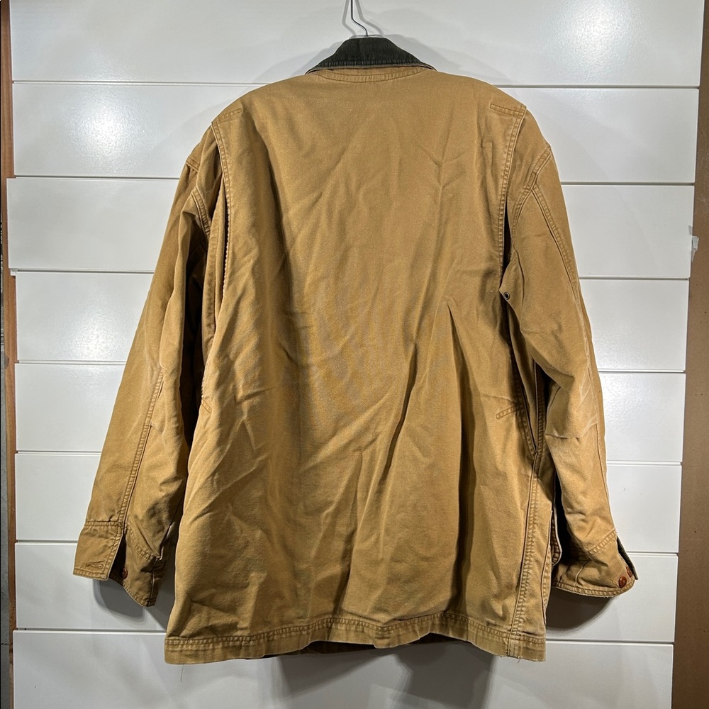 Vintage LL BEAN Men's Flannel Field Work Chore Coat Sz L - Picture 5 of 10